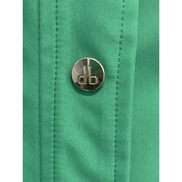 Dennis By Dennis Basso Coat Womens Large Green Hood Paisley Lined Pockets Jacket - Picture 15 of 15